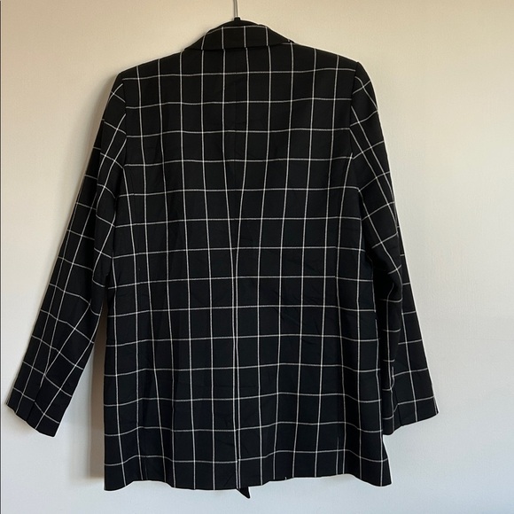 JOIE Windowpane Double-Breasted Blazer - Picture 8 of 8